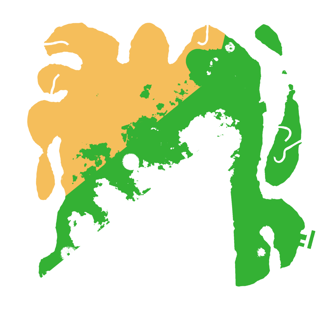 Biome Rust Map: Procedural Map, Size: 3500, Seed: 2098775216