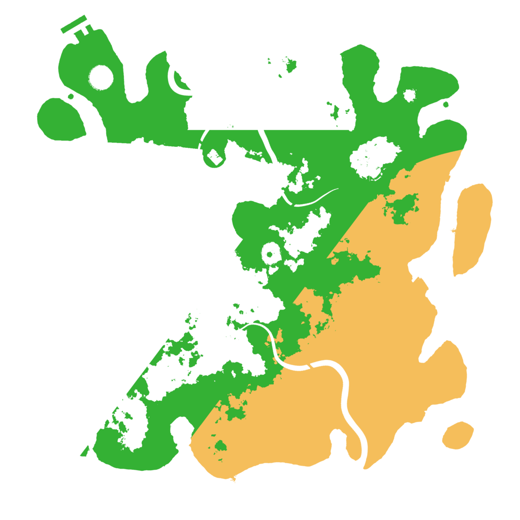 Biome Rust Map: Procedural Map, Size: 3750, Seed: 40077635