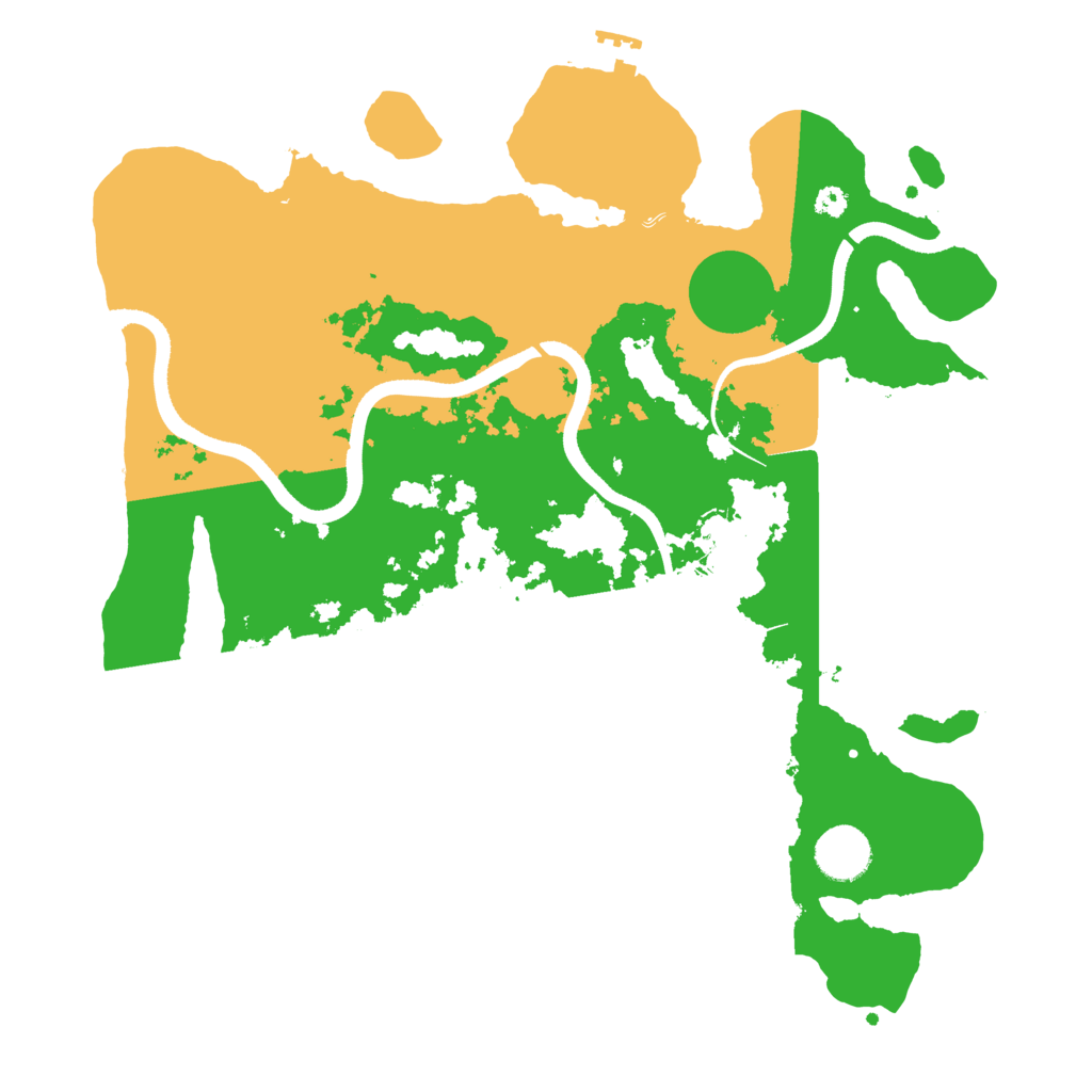 Biome Rust Map: Procedural Map, Size: 3500, Seed: 6360271