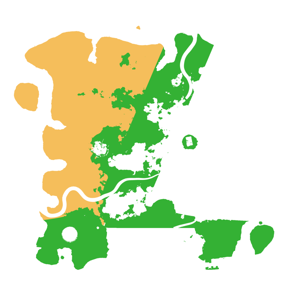 Biome Rust Map: Procedural Map, Size: 3500, Seed: 84253830