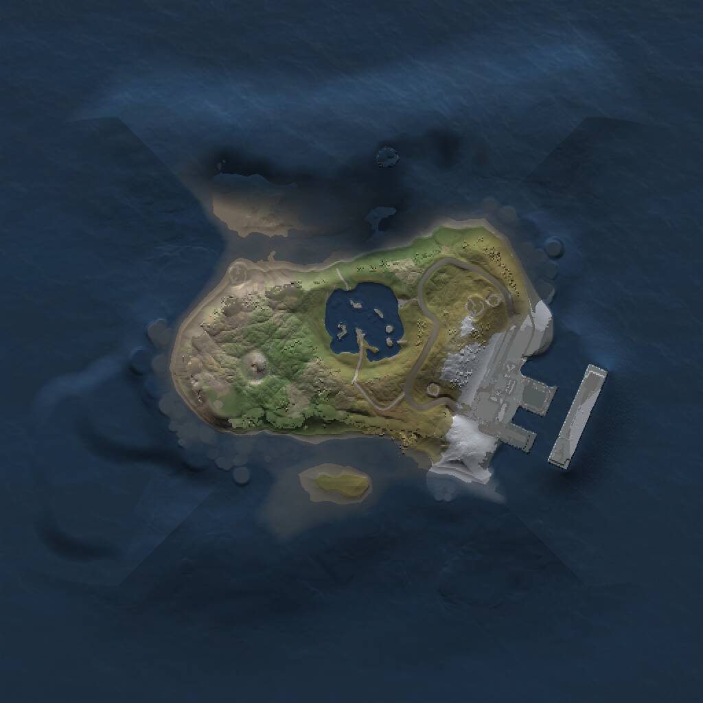 Rust Map: Procedural Map, Size: 1337, Seed: 3650, 3 Monuments