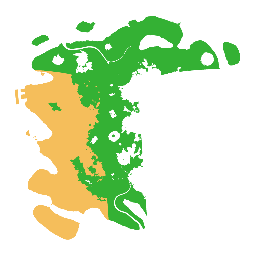 Biome Rust Map: Procedural Map, Size: 3500, Seed: 26855430