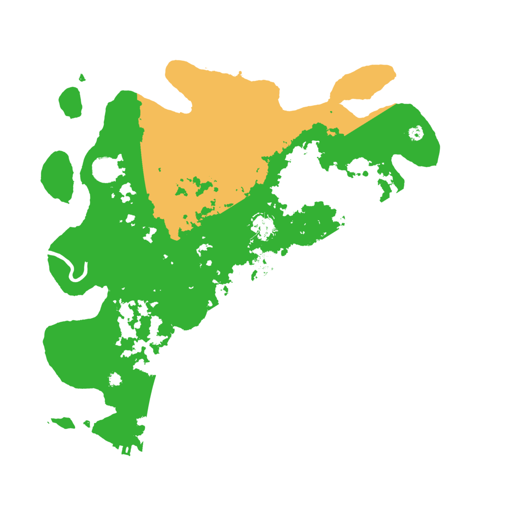 Biome Rust Map: Procedural Map, Size: 3500, Seed: 86284521