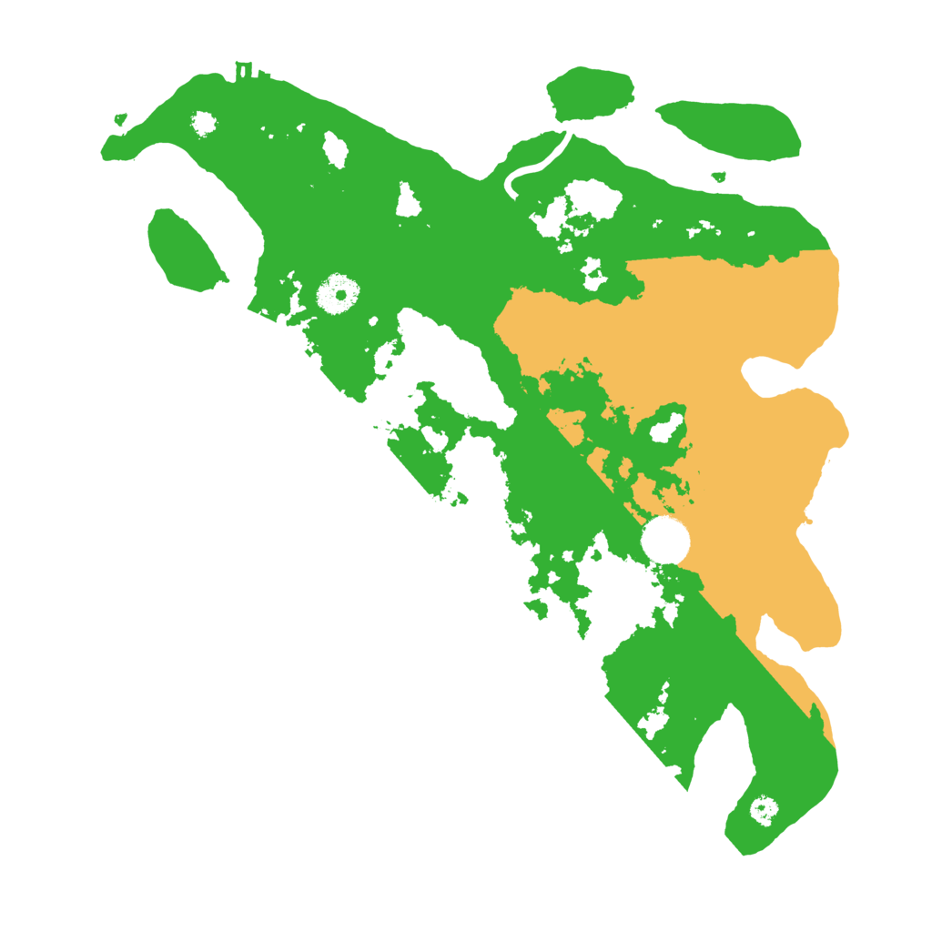 Biome Rust Map: Procedural Map, Size: 3500, Seed: 91189923