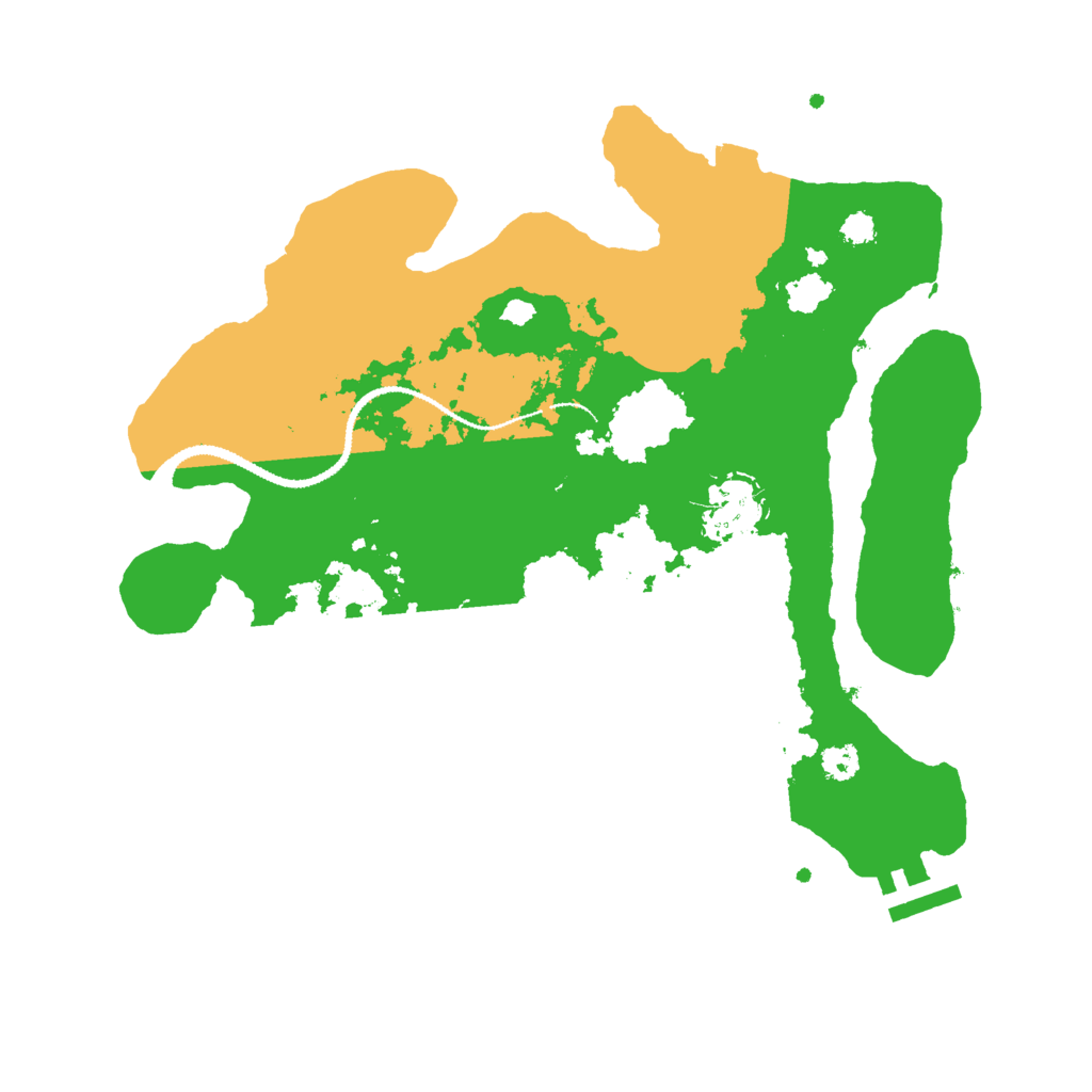 Biome Rust Map: Procedural Map, Size: 3000, Seed: 6580429