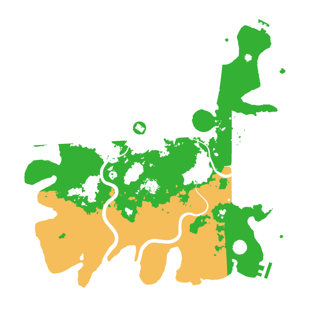 Biome Rust Map: Procedural Map, Size: 3800, Seed: 100092317