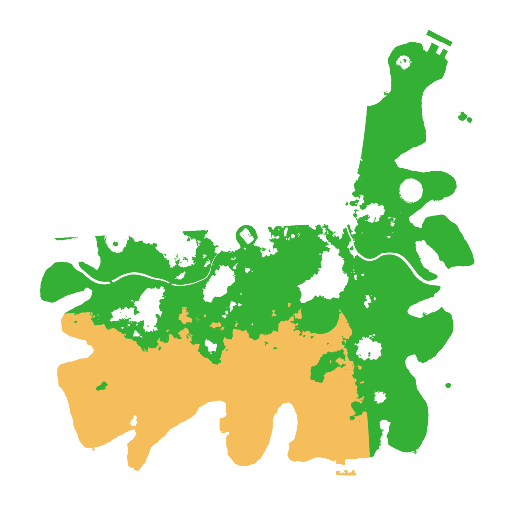 Biome Rust Map: Procedural Map, Size: 3800, Seed: 100092317