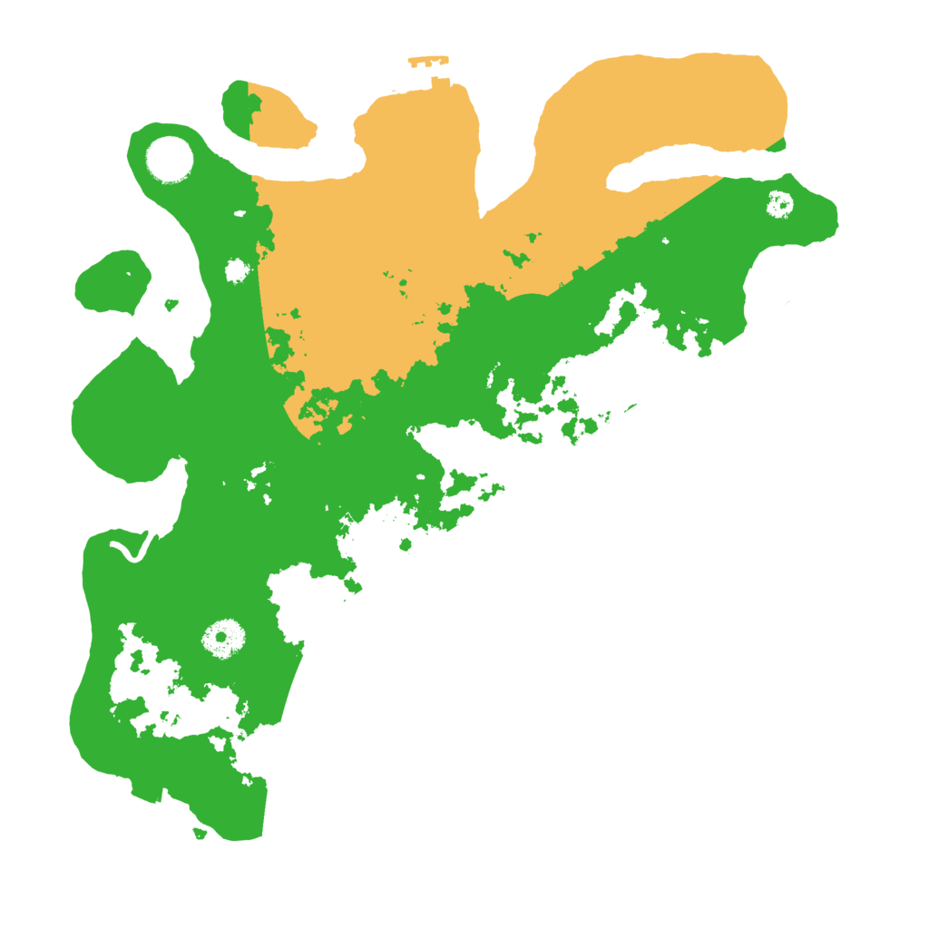 Biome Rust Map: Procedural Map, Size: 3500, Seed: 23358320