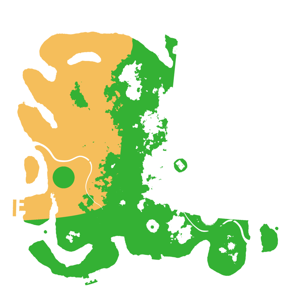 Biome Rust Map: Procedural Map, Size: 3650, Seed: 60953135