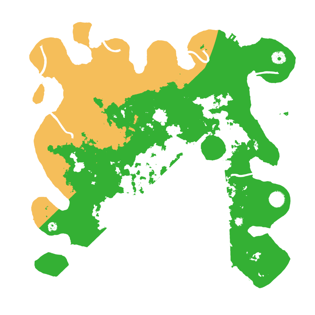 Biome Rust Map: Procedural Map, Size: 3500, Seed: 98514