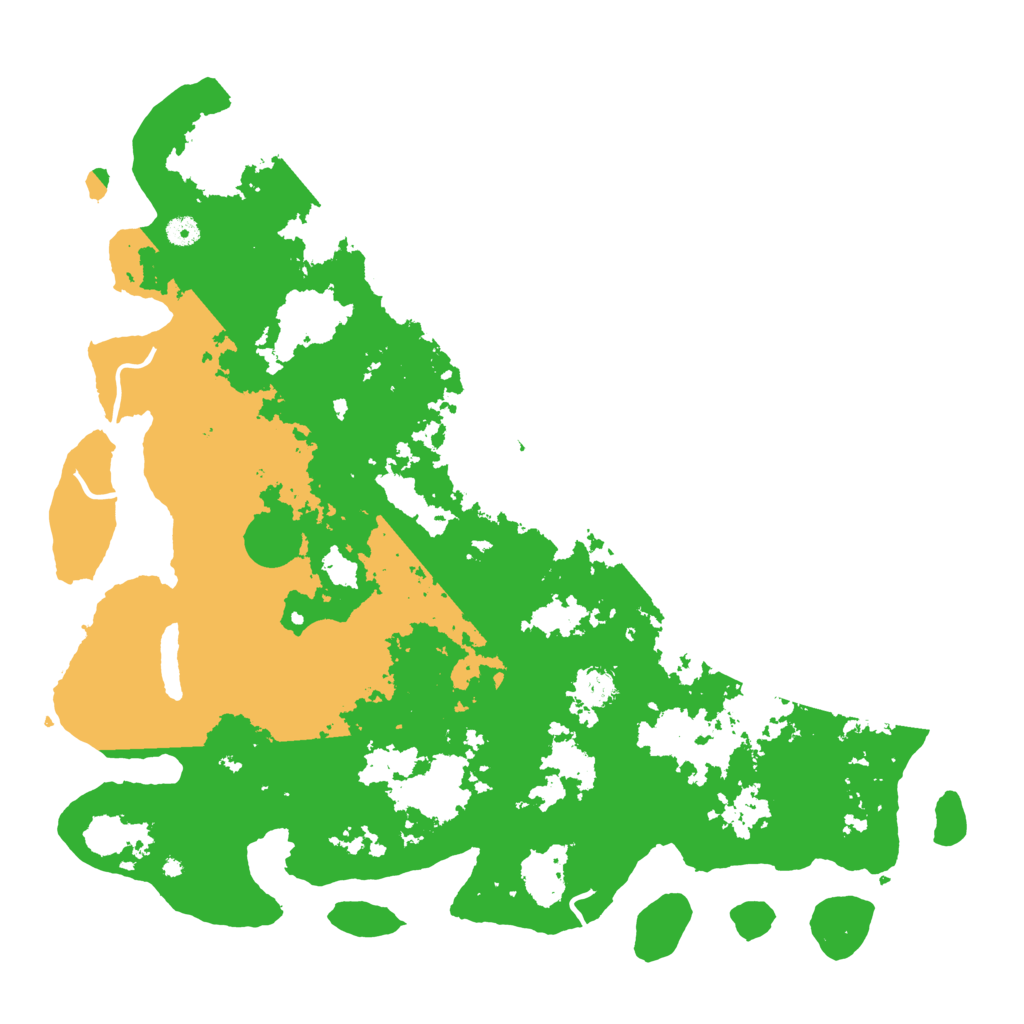 Biome Rust Map: Procedural Map, Size: 4907, Seed: 1234567890