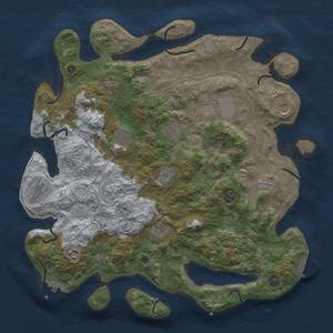 Thumbnail Rust Map: Procedural Map, Size: 4250, Seed: 962751256, 18 Monuments