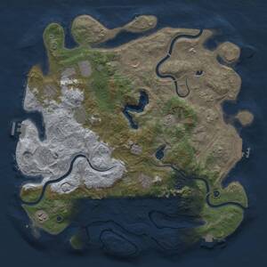 Thumbnail Rust Map: Procedural Map, Size: 4250, Seed: 962751256, 16 Monuments