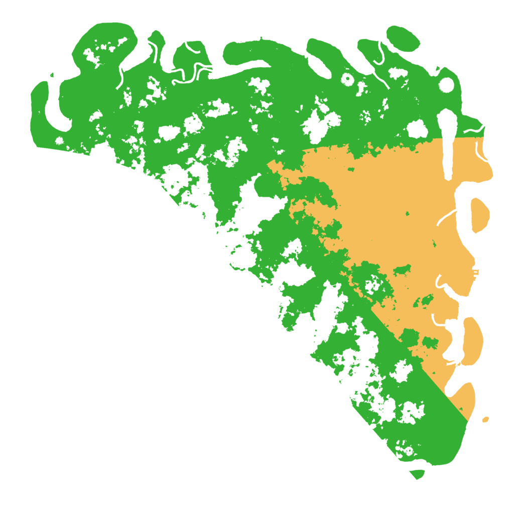 Biome Rust Map: Procedural Map, Size: 6000, Seed: 91189923