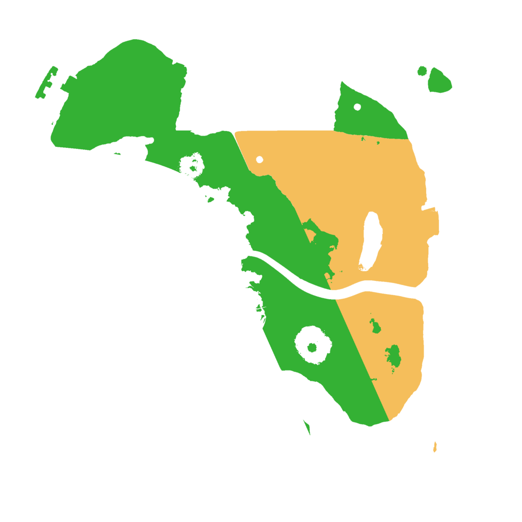 Biome Rust Map: Procedural Map, Size: 2200, Seed: 6427