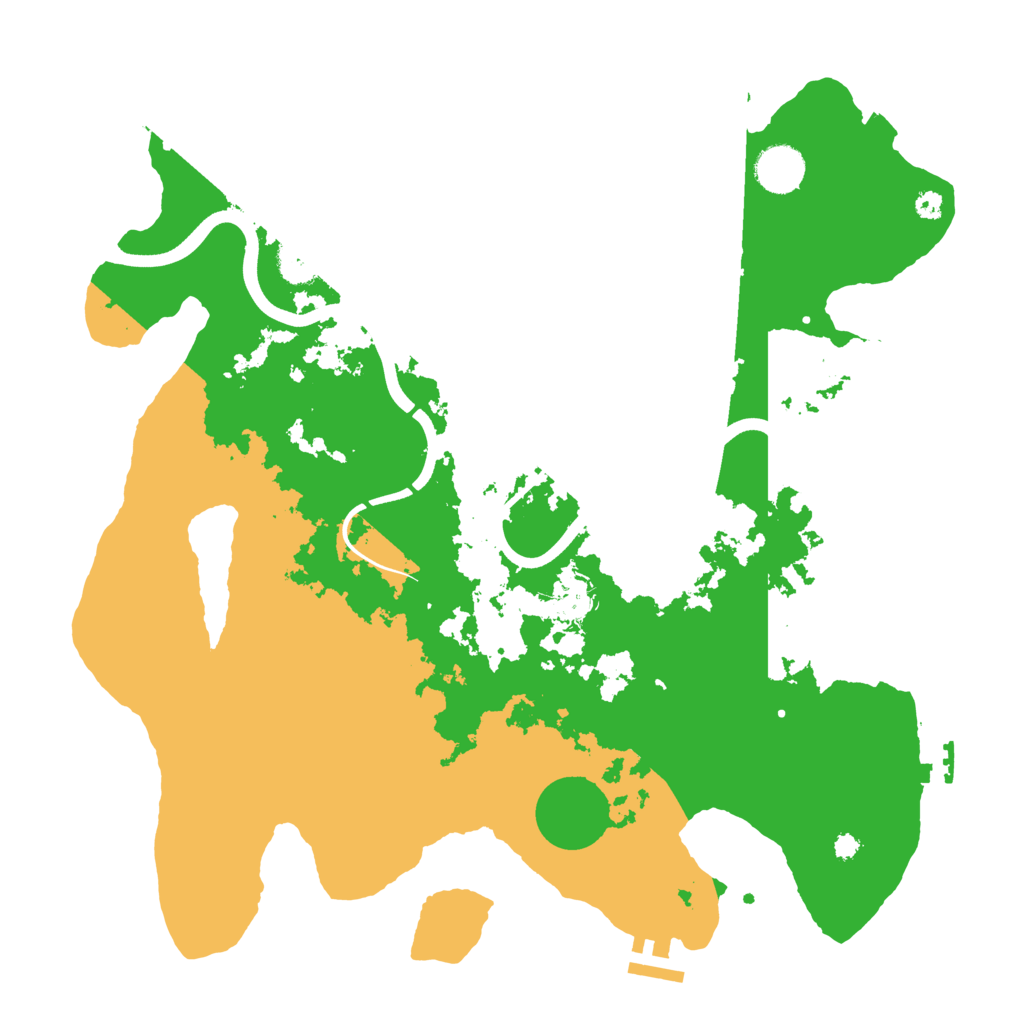Biome Rust Map: Procedural Map, Size: 3700, Seed: 1446622354