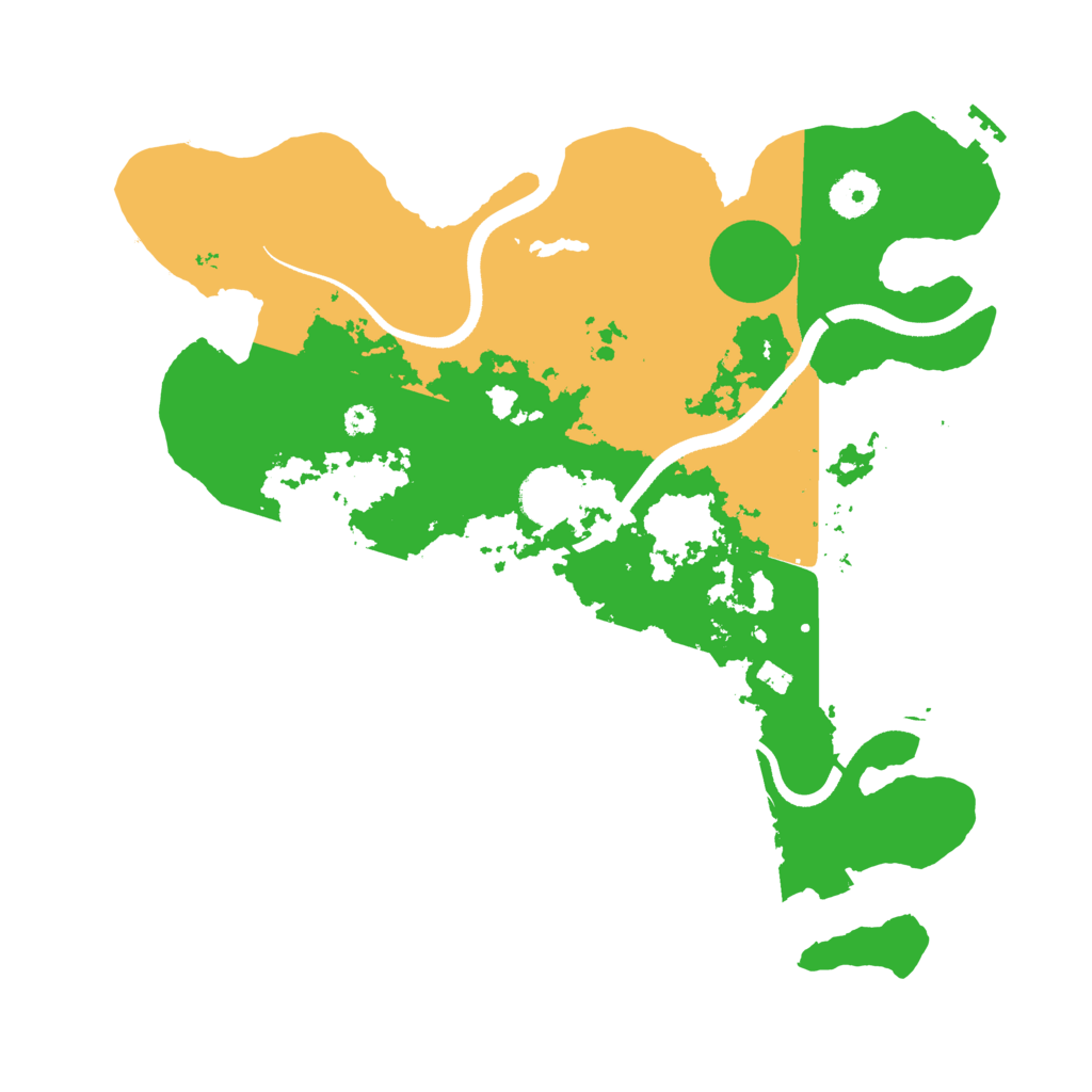 Biome Rust Map: Procedural Map, Size: 3500, Seed: 869191880