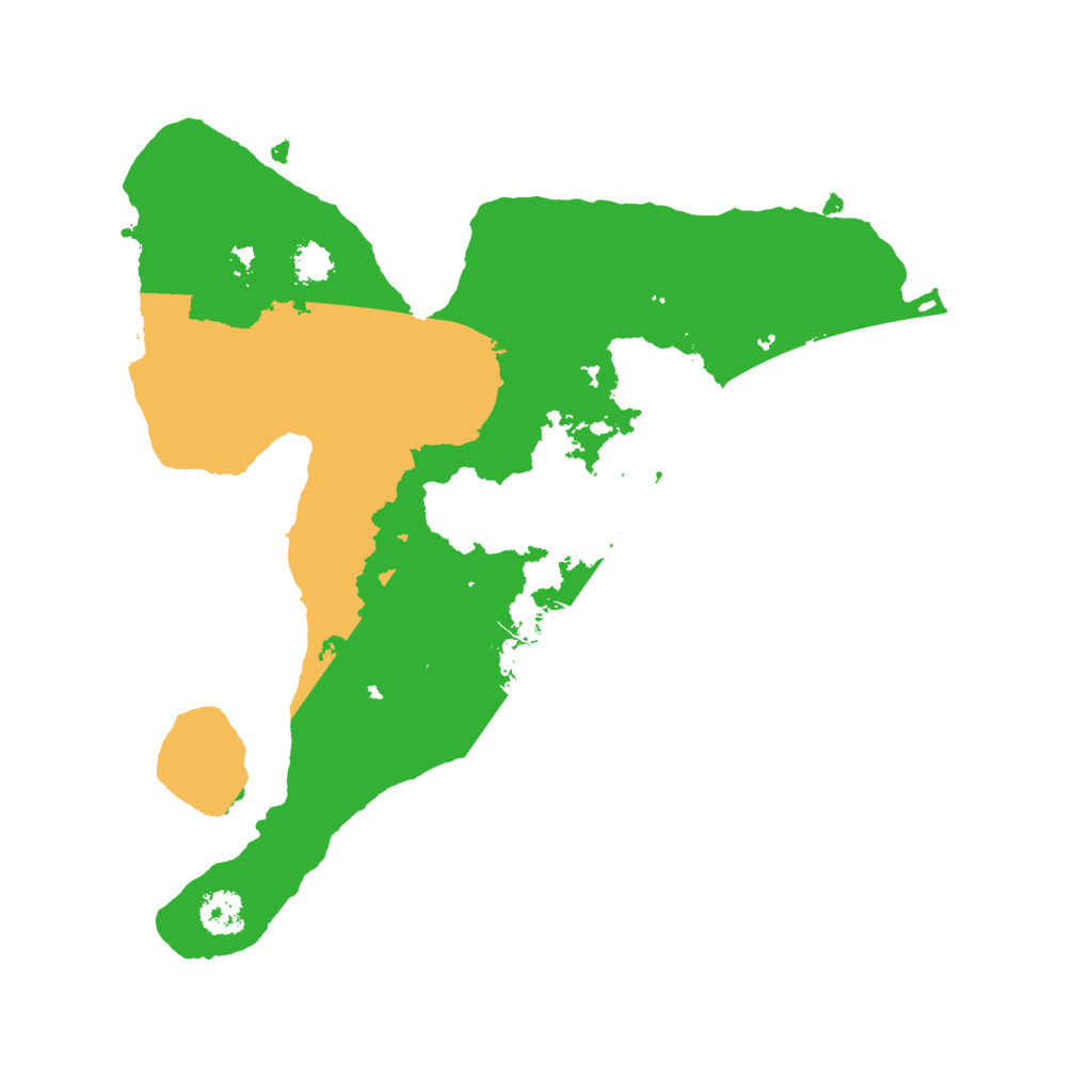 Biome Rust Map: Procedural Map, Size: 2500, Seed: 24689