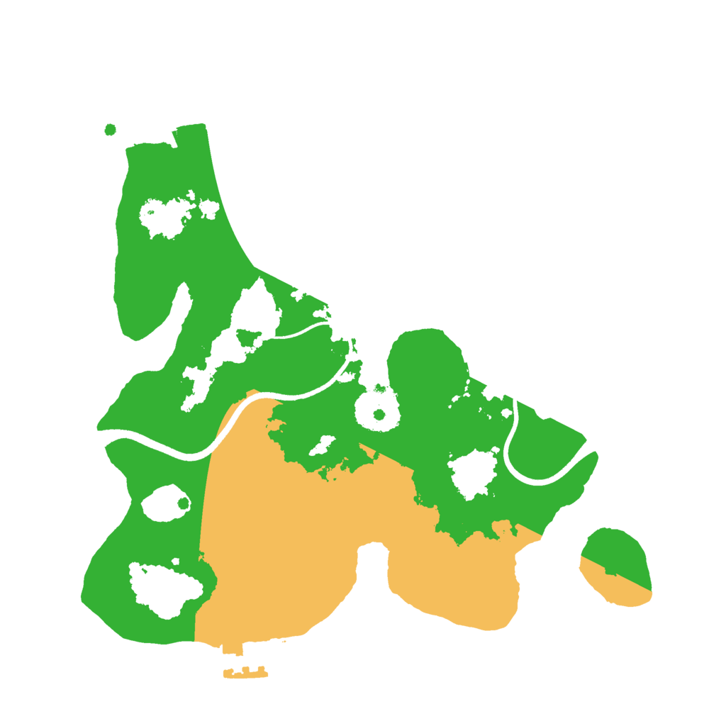 Biome Rust Map: Procedural Map, Size: 2500, Seed: 1221