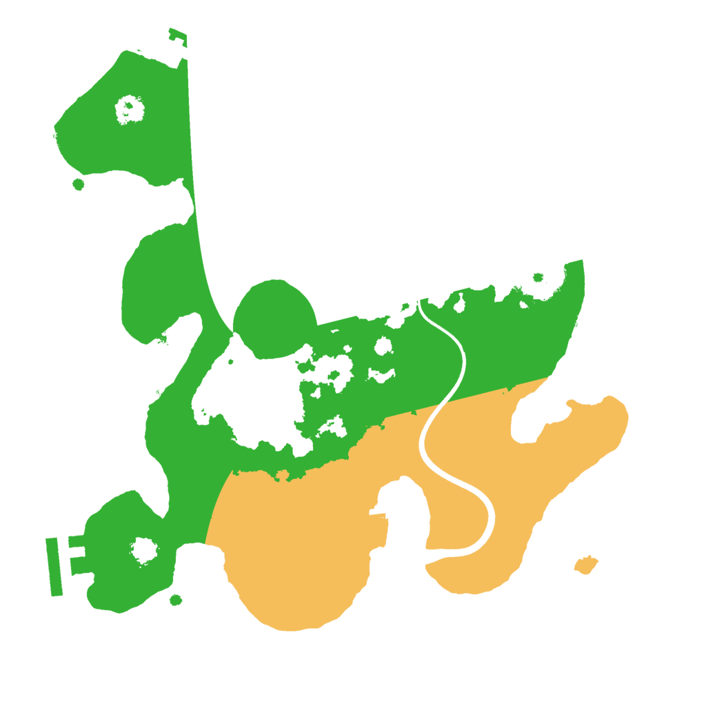 Biome Rust Map: Procedural Map, Size: 2450, Seed: 1