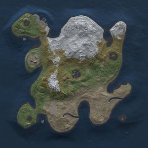 Thumbnail Rust Map: Procedural Map, Size: 2450, Seed: 1, 7 Monuments