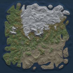 Thumbnail Rust Map: Procedural Map, Size: 6000, Seed: 11920, 18 Monuments