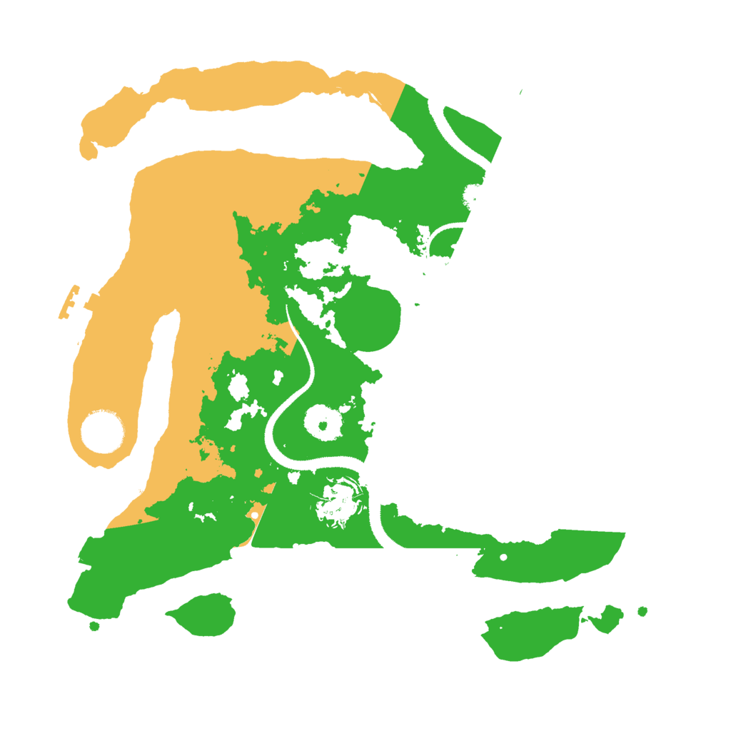 Biome Rust Map: Procedural Map, Size: 3000, Seed: 889943241