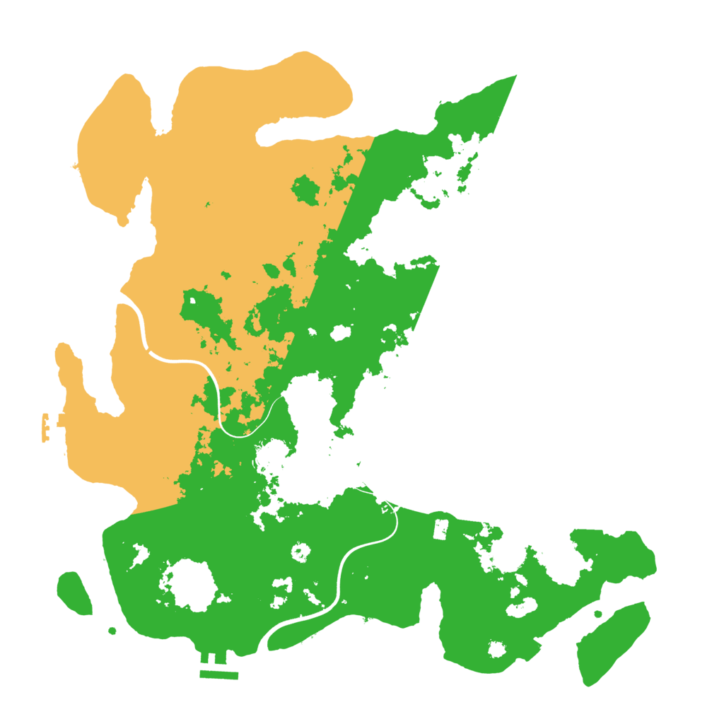 Biome Rust Map: Procedural Map, Size: 3800, Seed: 52151990