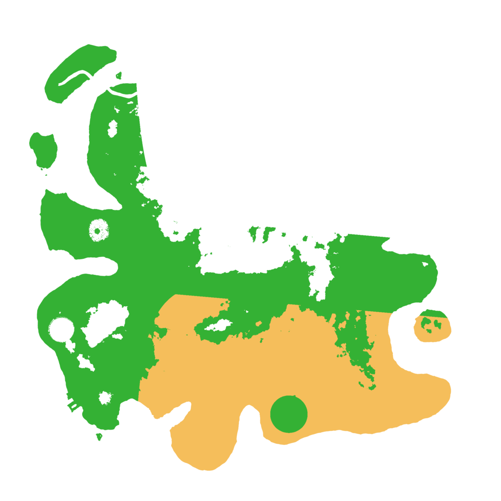 Biome Rust Map: Procedural Map, Size: 3550, Seed: 202333