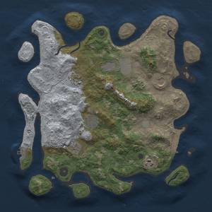 Thumbnail Rust Map: Procedural Map, Size: 3500, Seed: 174, 14 Monuments