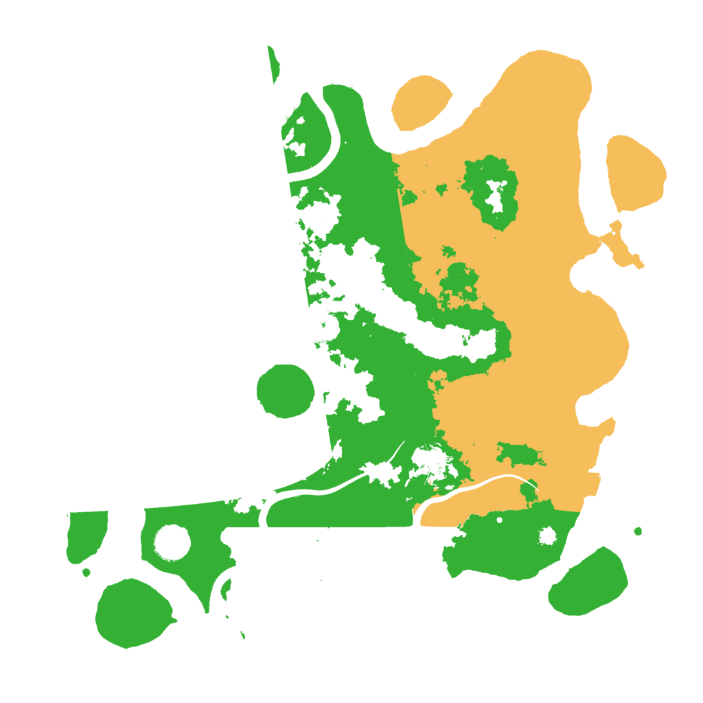 Biome Rust Map: Procedural Map, Size: 3500, Seed: 174