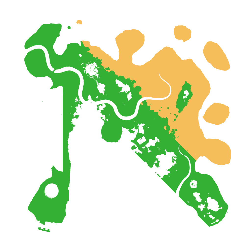 Biome Rust Map: Procedural Map, Size: 3200, Seed: 1435433239
