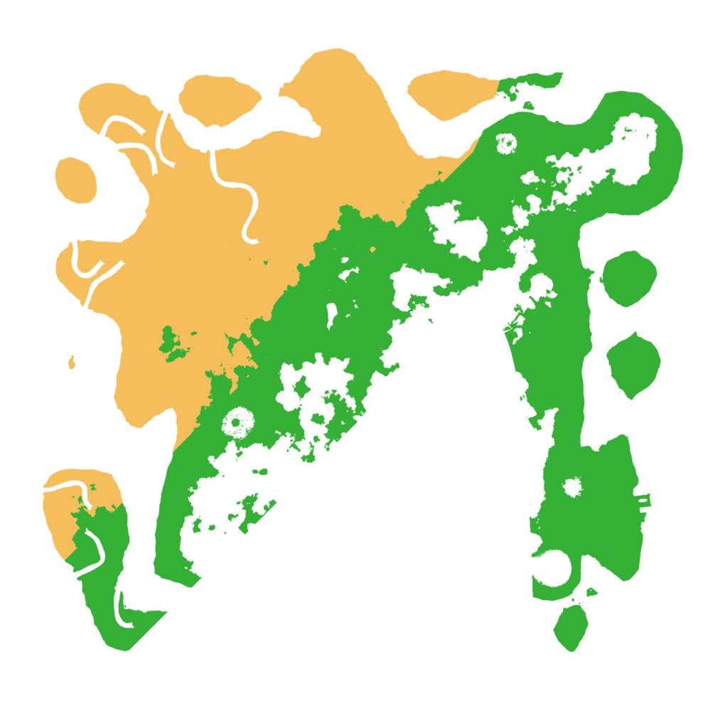 Biome Rust Map: Procedural Map, Size: 3500, Seed: 832388843