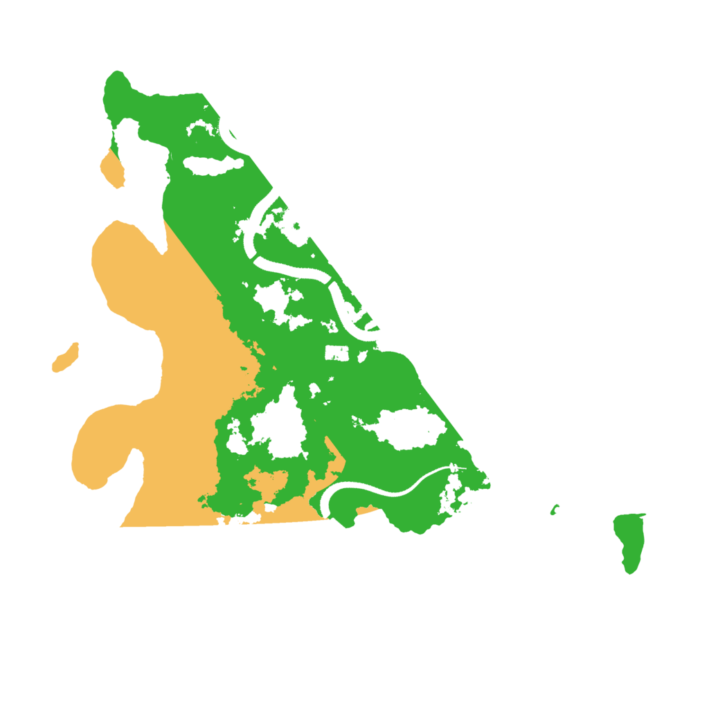 Biome Rust Map: Procedural Map, Size: 3200, Seed: 2037153316