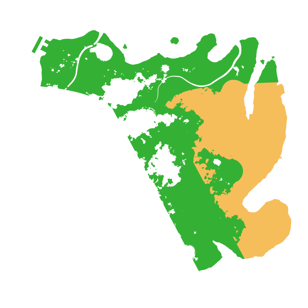 Biome Rust Map: Procedural Map, Size: 3500, Seed: 164505718
