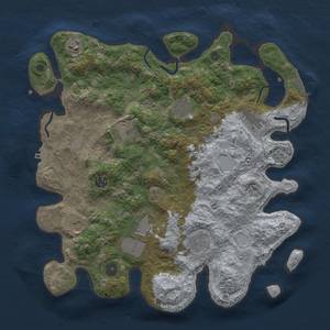 Thumbnail Rust Map: Procedural Map, Size: 3800, Seed: 59628091, 16 Monuments