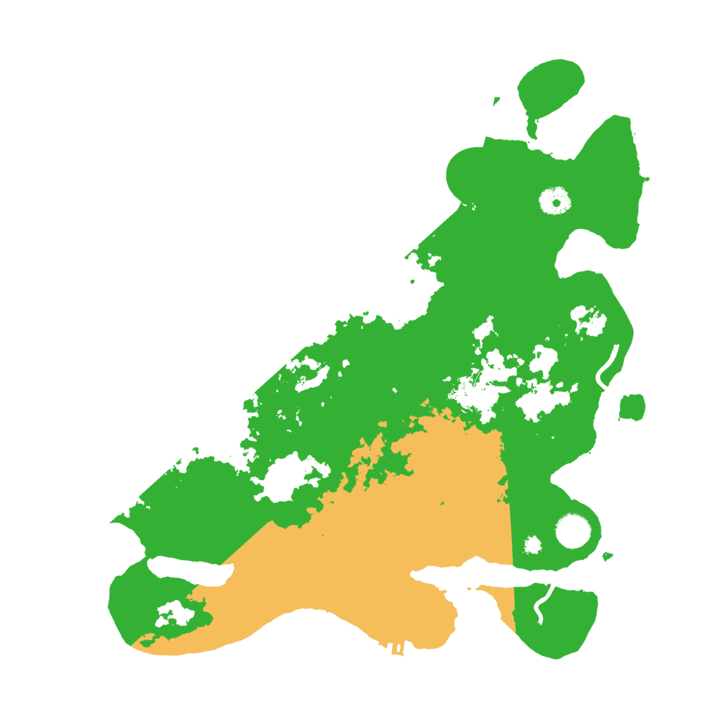 Biome Rust Map: Procedural Map, Size: 3600, Seed: 8814549