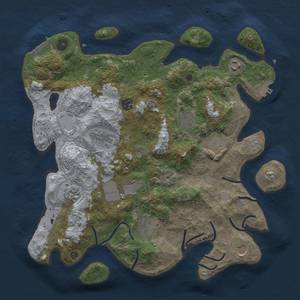 Thumbnail Rust Map: Procedural Map, Size: 3800, Seed: 59628087, 17 Monuments