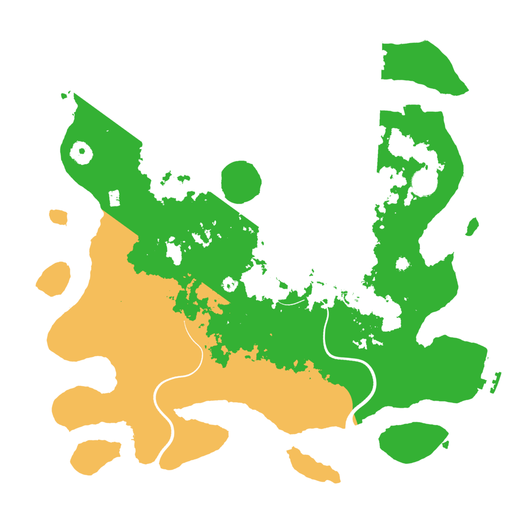 Biome Rust Map: Procedural Map, Size: 3500, Seed: 1446210980
