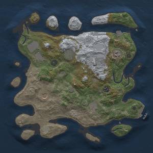 Thumbnail Rust Map: Procedural Map, Size: 3500, Seed: 1446210980, 15 Monuments