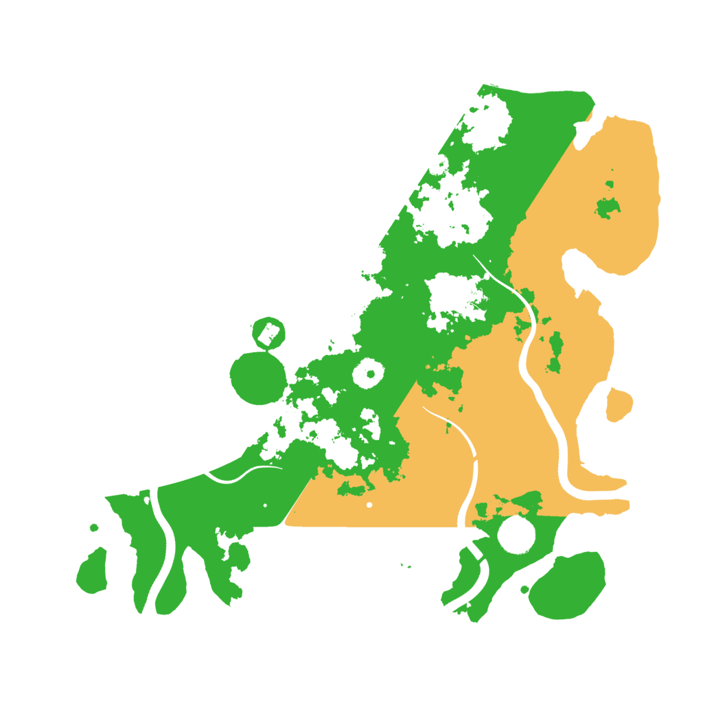 Biome Rust Map: Procedural Map, Size: 3500, Seed: 69660536