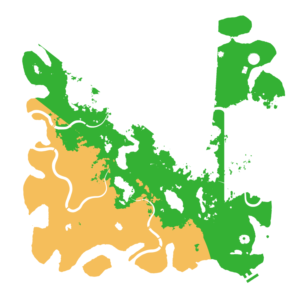 Biome Rust Map: Procedural Map, Size: 4500, Seed: 833248765