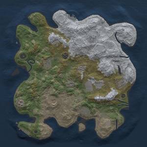 Thumbnail Rust Map: Procedural Map, Size: 3700, Seed: 59627034, 16 Monuments