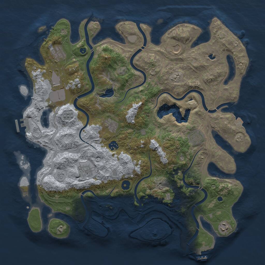 Rust Map: Procedural Map, Size: 4250, Seed: 634146792, 15 Monuments