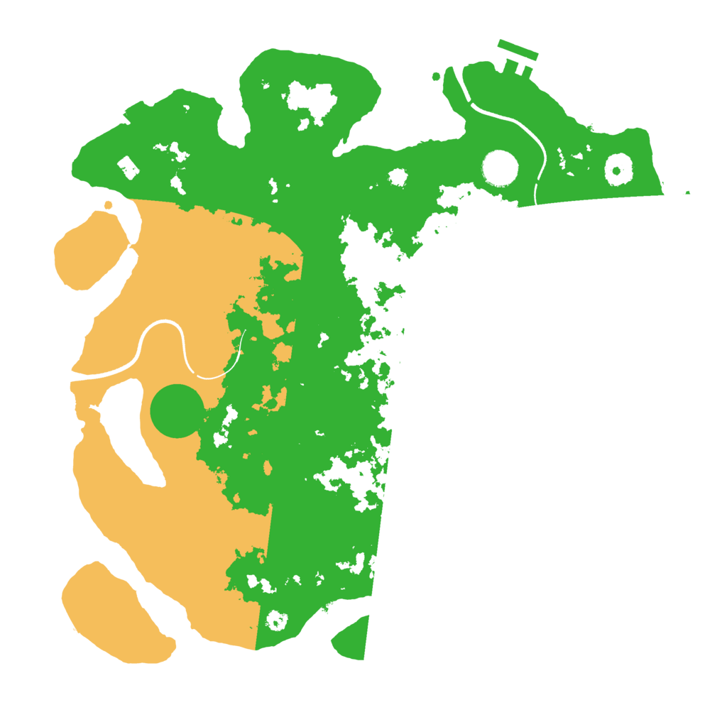 Biome Rust Map: Procedural Map, Size: 3550, Seed: 96411777