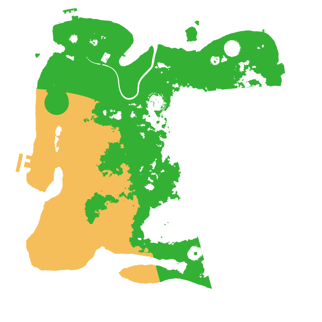 Biome Rust Map: Procedural Map, Size: 3500, Seed: 23457890