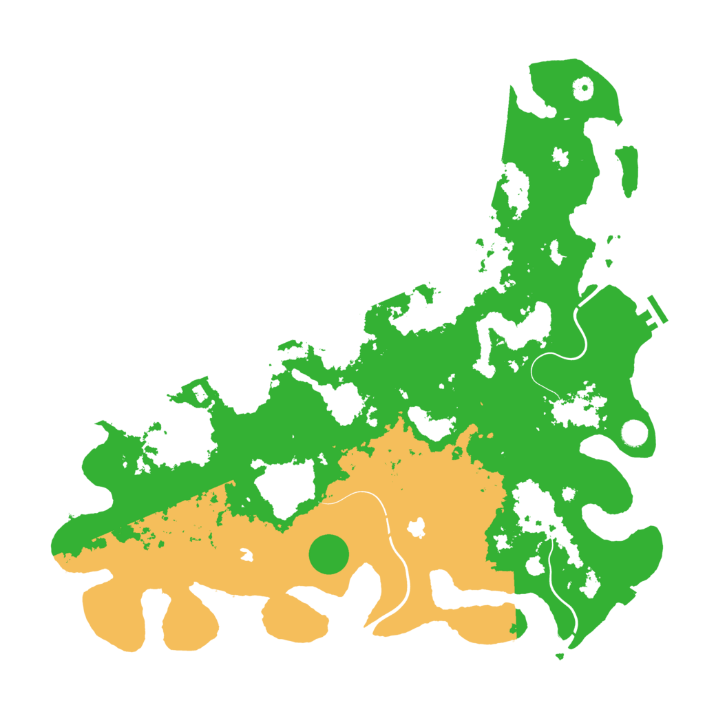 Biome Rust Map: Procedural Map, Size: 4650, Seed: 55490094