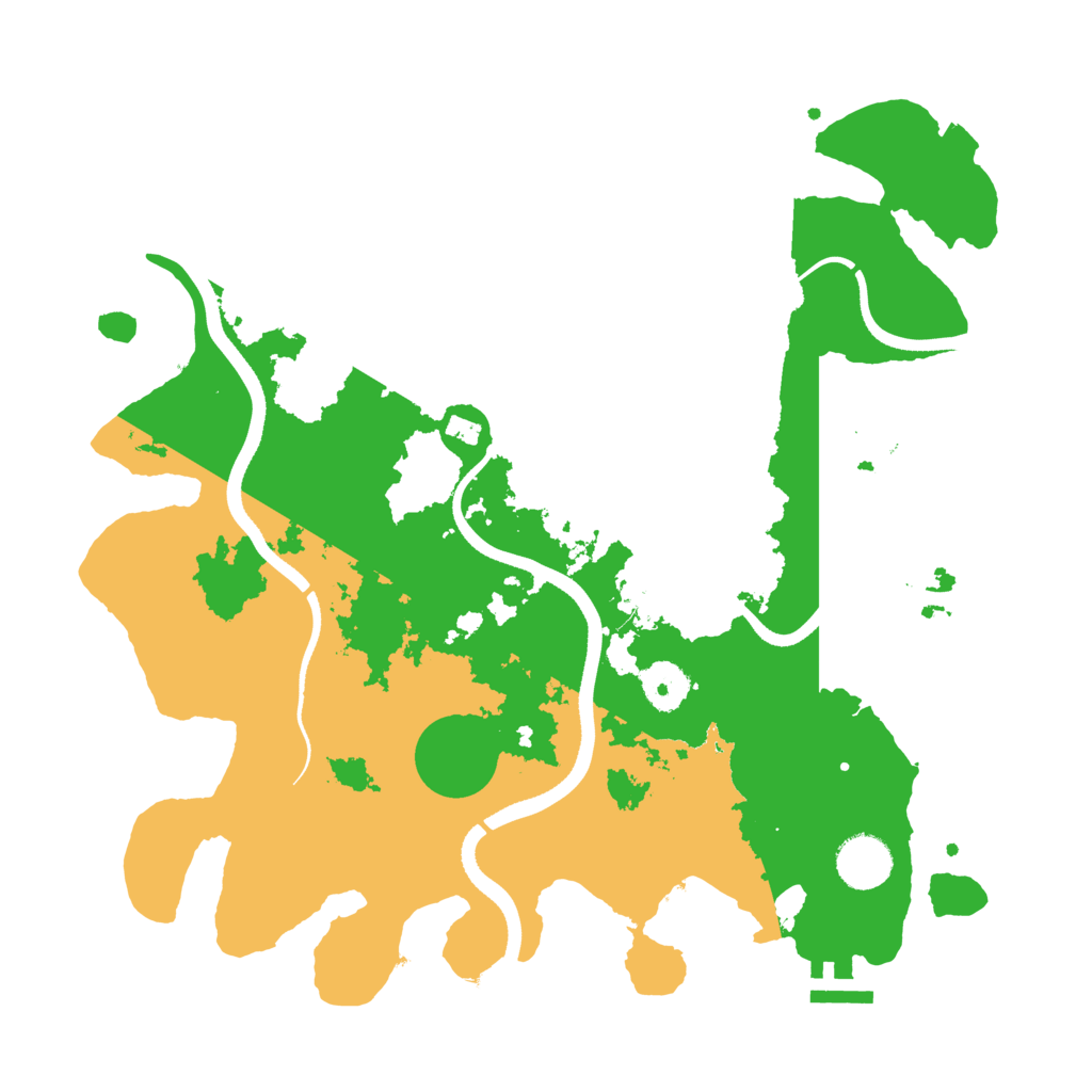 Biome Rust Map: Procedural Map, Size: 3500, Seed: 214049324