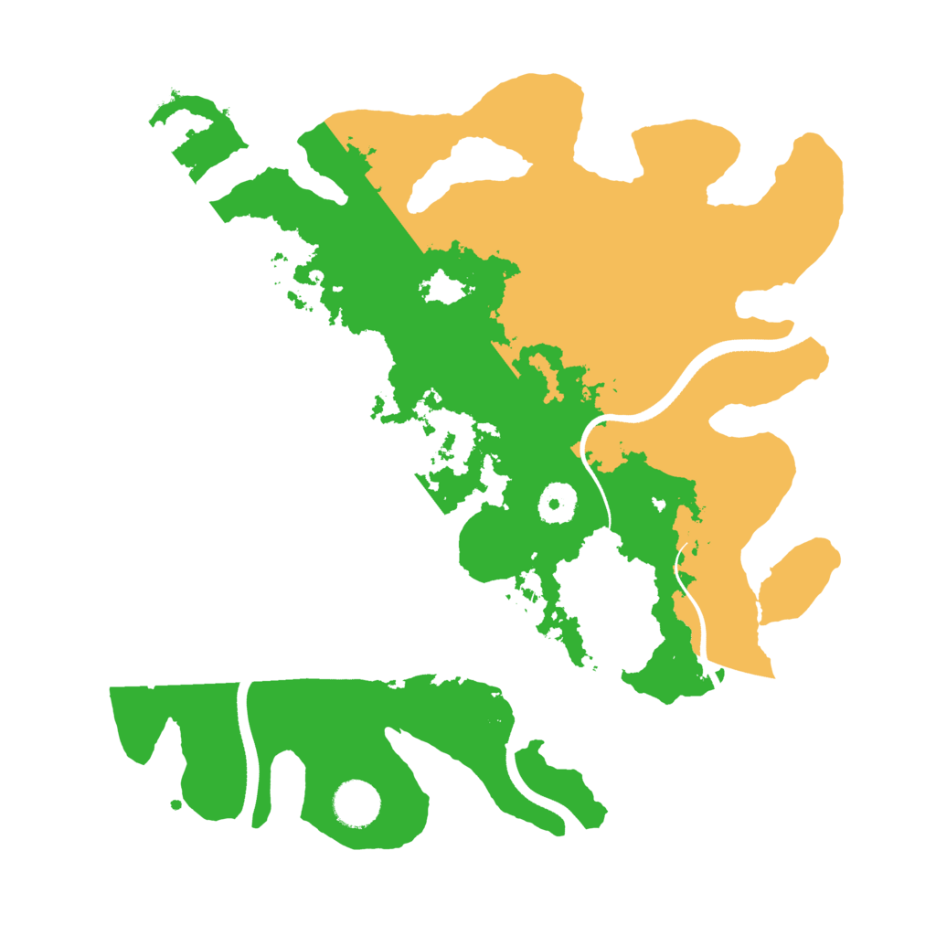 Biome Rust Map: Procedural Map, Size: 3500, Seed: 493731953