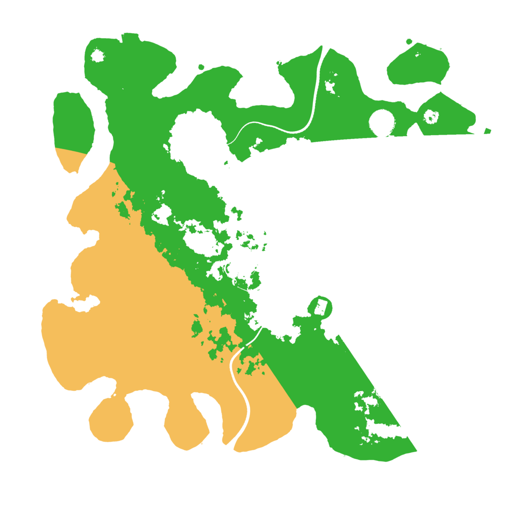 Biome Rust Map: Procedural Map, Size: 3500, Seed: 127638983